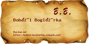 Bobál Boglárka névjegykártya